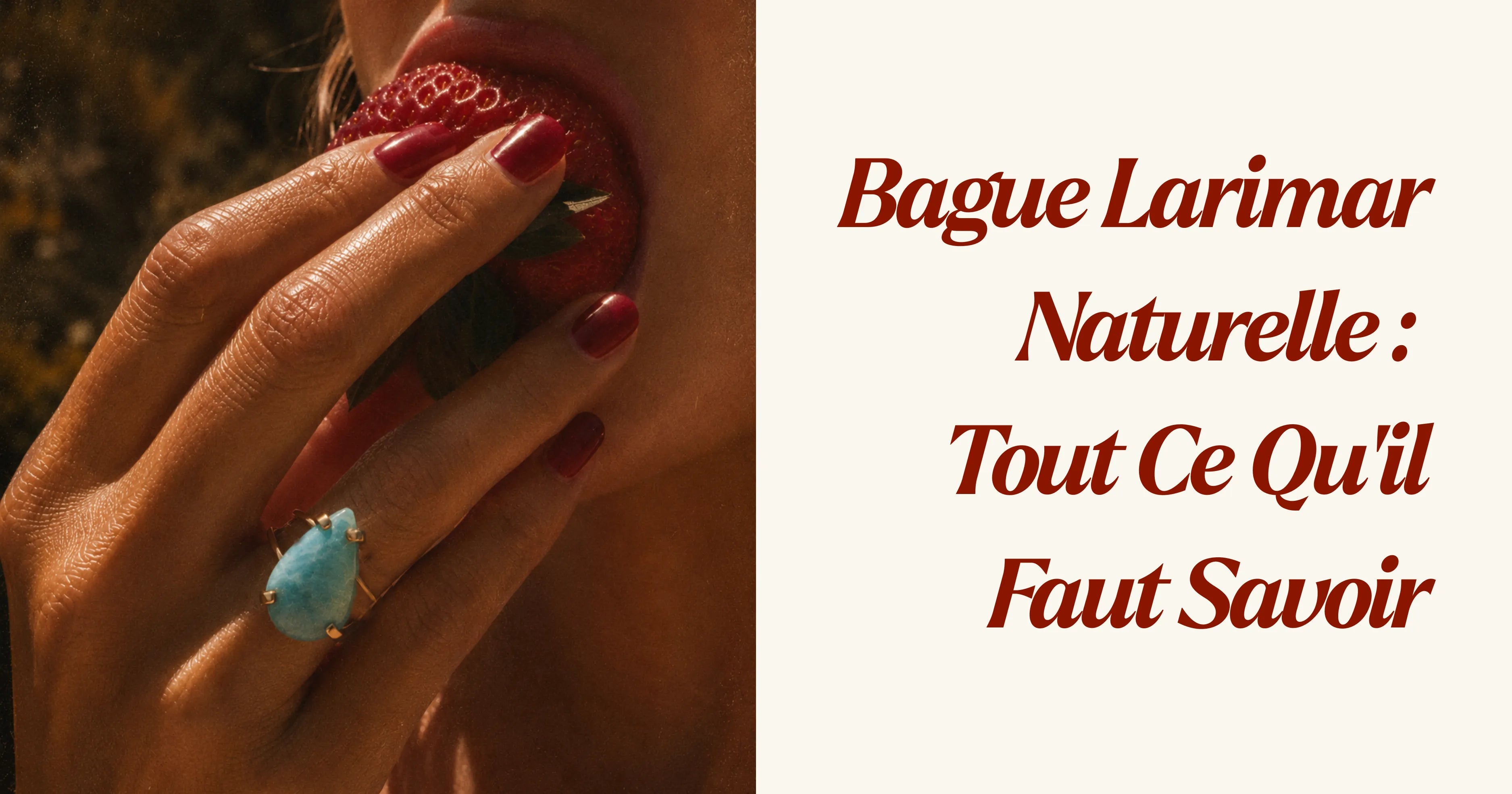 Bague Larimar Naturelle : Tout Ce Qu'il Faut Savoir