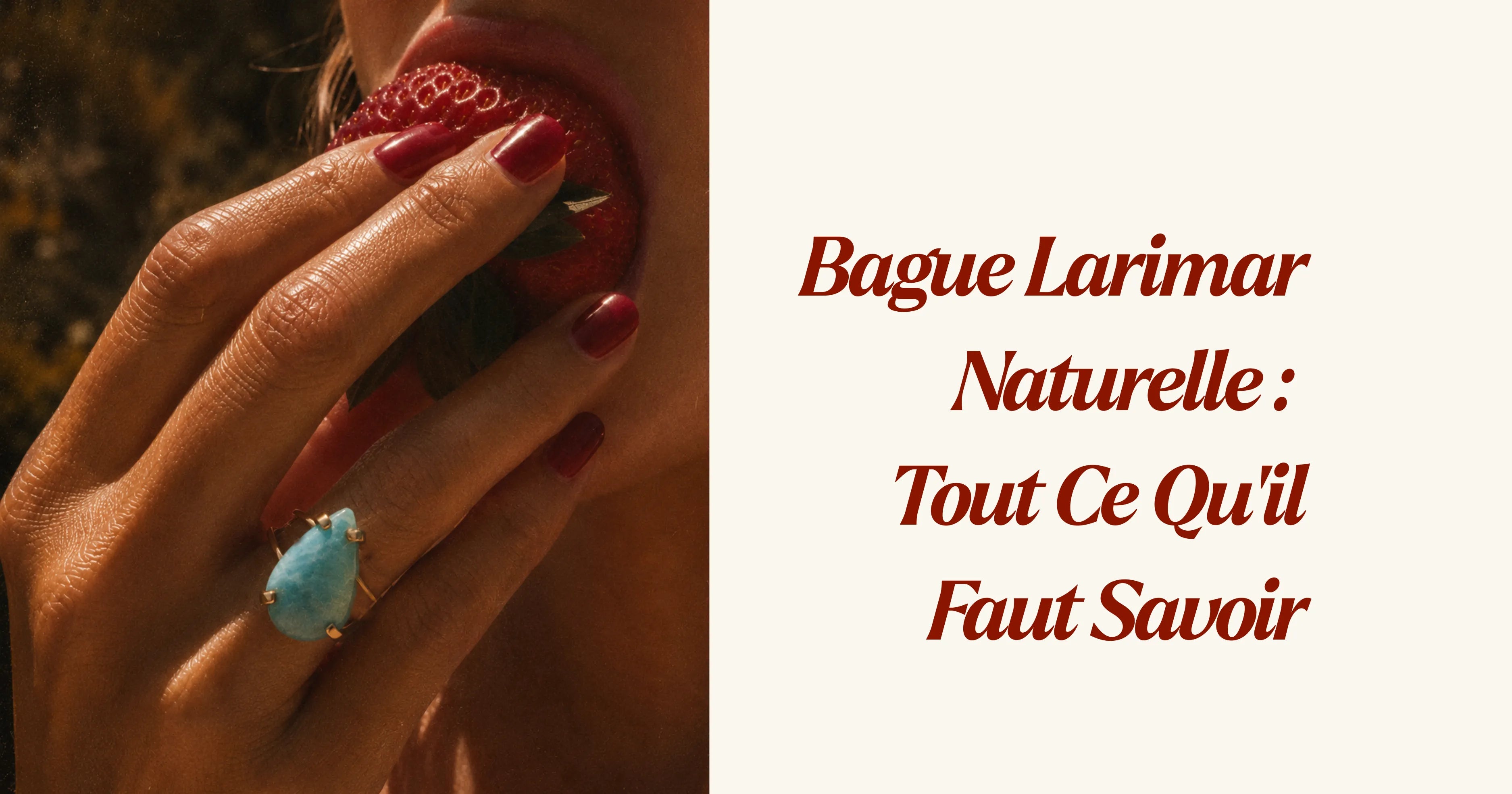 Bague Larimar Naturelle : Tout Ce Qu'il Faut Savoir