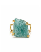 Bague Aigue-Marine — Pierre Bleu-Vert
