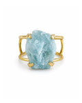 Bague Aigue-Marine — Pierre Ovale