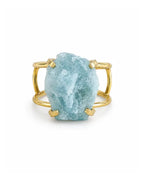 Bague Aigue-Marine — Pierre Ovale