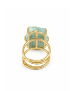 Bague Aigue-Marine — Pierre Large Pâle