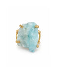 Bague Aigue-Marine — Pierre Large Pâle
