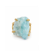 Bague Aigue-Marine — Pierre Large Pâle