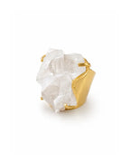 Bague Cristal de Roche — Triple Pointe