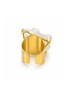Bague Cristal de Roche — Cluster Multi-Pointes