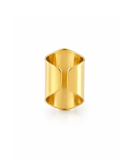 Bague Jaspe Océan — Veines Beiges sur Fond Sombre