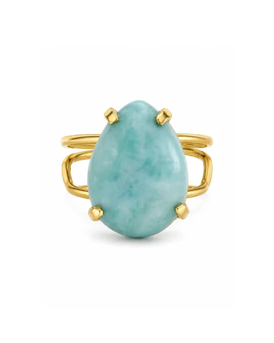 Bague Larimar — Petite Goutte