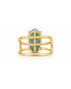 Bague Larimar — Grande Ovale
