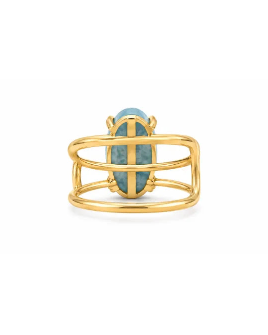 Bague Larimar — Grande Ovale