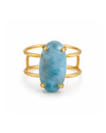 Bague Larimar — Grande Ovale