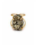 Bague Pyrite — Cluster Dense